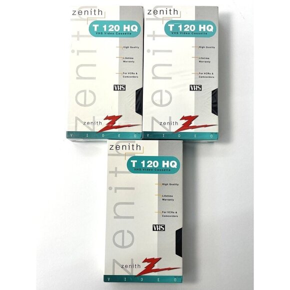 Lot 16 T-120 Blank 6hr EP VHS Videocassette SONY POLAROID RADIOSHACK JVC NIP NEW - Picture 12 of 15